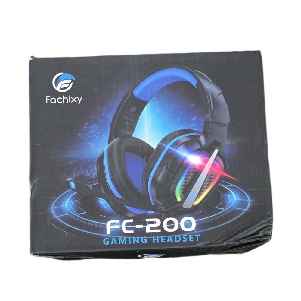 Fachixy FC-200 Gaming Headset Black PS5 PS4 Xbox PC Switch Mobile NEW Open Box